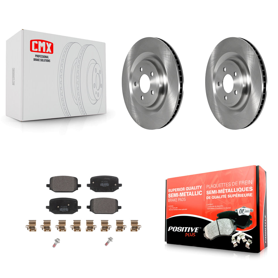 Rear Disc Brake Rotors And Semi-Metallic Pads Kit For 2022-2023 Ford Explorer 3.3L K8F-103771