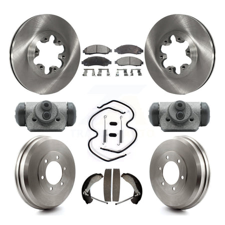 Front Rear Brake Rotor Semi-Metallic Pad Drum Kit (9Pc) For Chevrolet Colorado GMC Canyon K8F-103795