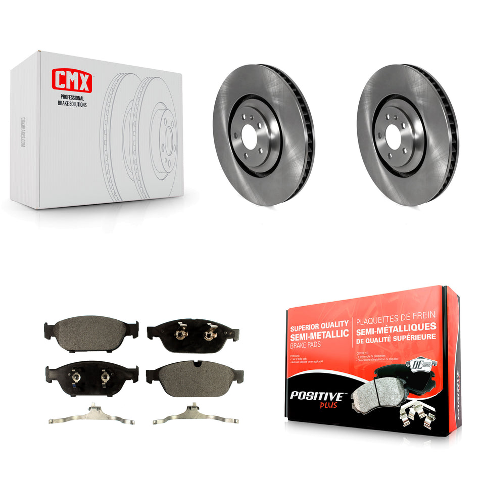 Front Disc Brake Rotors And Semi-Metallic Pads Kit For Audi A8 Quattro K8F-103805