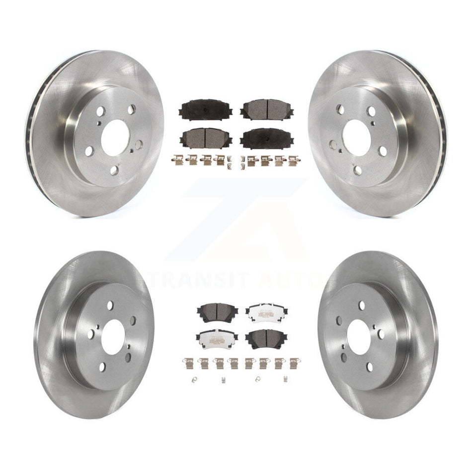 Front Rear Disc Brake Rotors And Semi-Metallic Pads Kit For Toyota Corolla K8F-103809