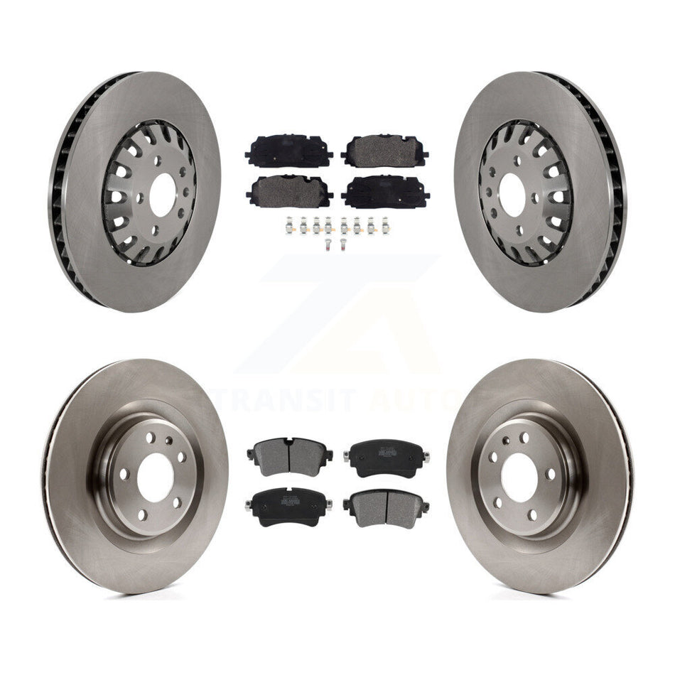 Front Rear Disc Brake Rotors And Semi-Metallic Pads Kit For Audi A6 Quattro A7 Sportback K8F-103811