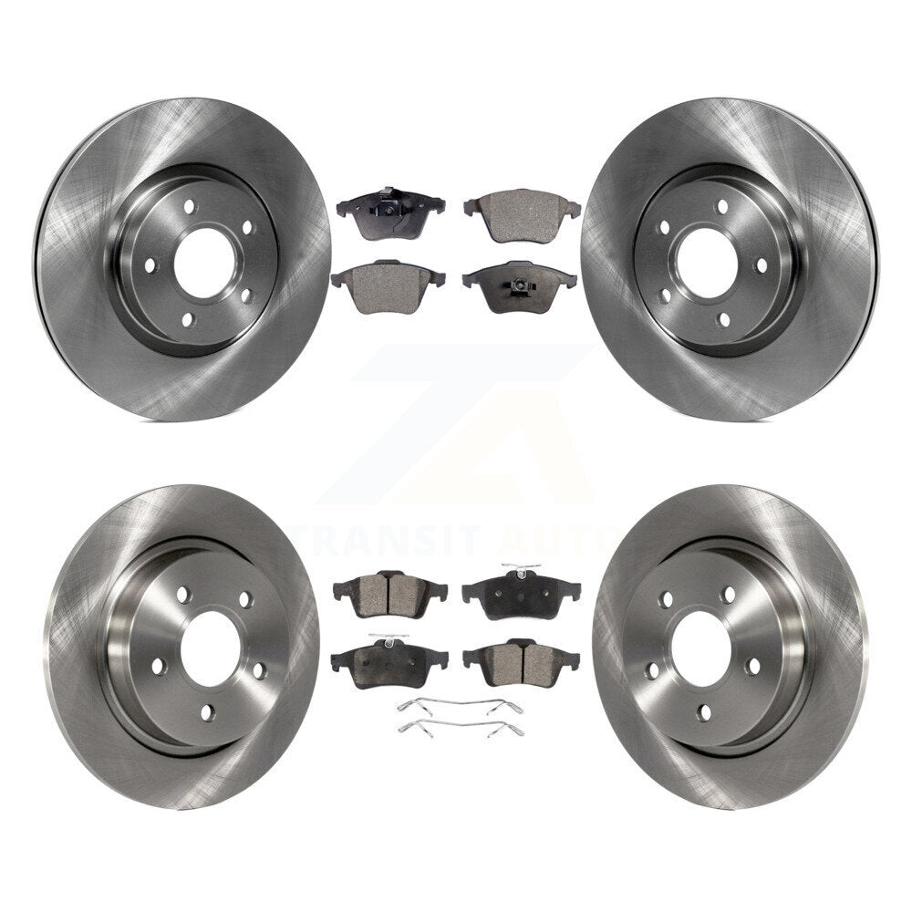 Front Rear Disc Brake Rotors And Semi-Metallic Pads Kit For Volvo S40 K8F-103815