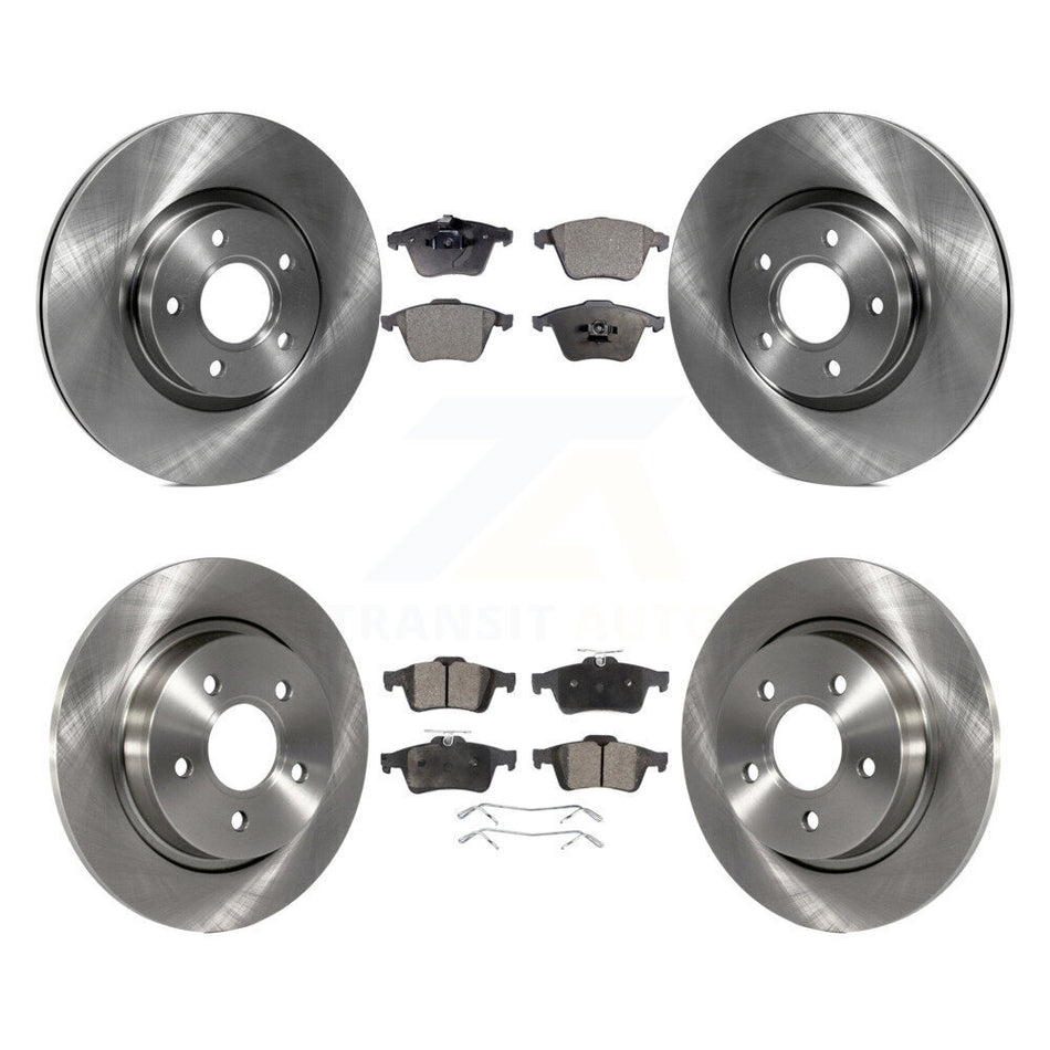 Front Rear Disc Brake Rotors And Semi-Metallic Pads Kit For Volvo S40 K8F-103815