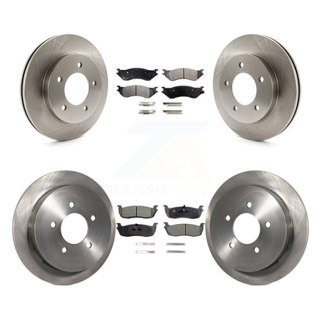 Front Rear Disc Brake Rotors And Semi-Metallic Pads Kit For 2004 Ford F-150 Heritage 4WD K8F-103818