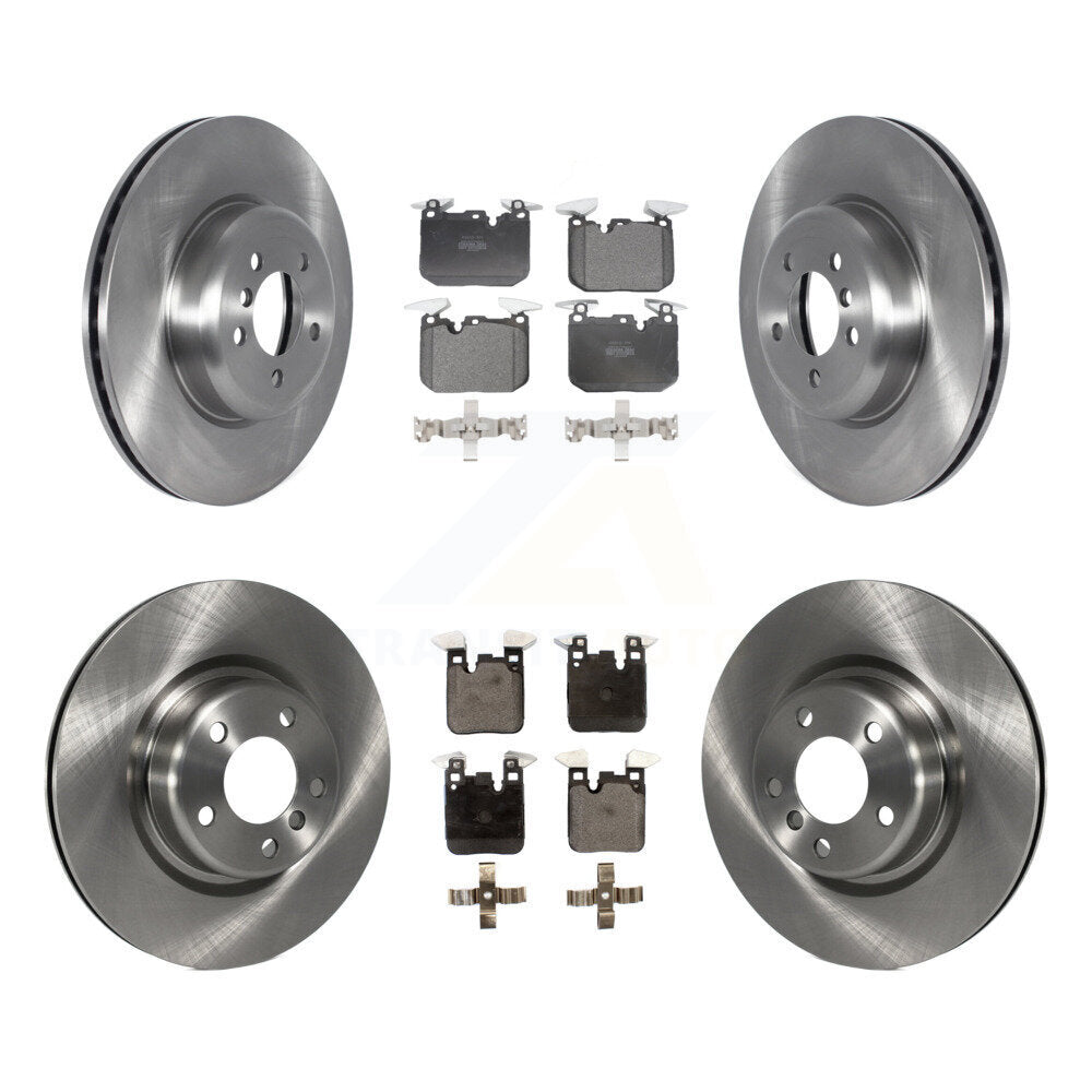 Front Rear Disc Brake Rotors And Semi-Metallic Pads Kit For 2018-2020 BMW M240i xDrive K8F-103826