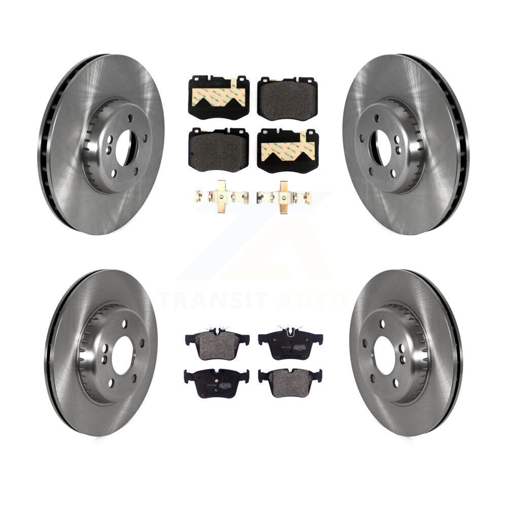 Front Rear Disc Brake Rotors And Semi-Metallic Pads Kit For Mercedes-Benz C300 C400 C350e K8F-103834