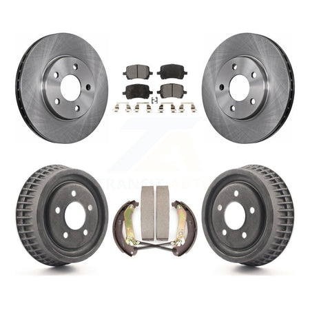 Front Rear Brake Rotor Semi-Metallic Pad & Drum Kit For Chevrolet Malibu Disc rear brakes K8F-103847