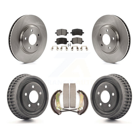 Front Rear Brake Rotor Semi-Metallic Pad & Drum Kit For Chevrolet Malibu Disc rear brakes K8F-103848