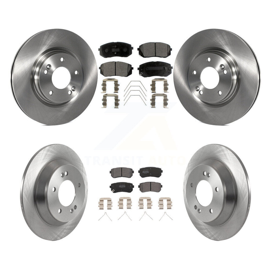 Front Rear Brake Rotor & Semi-Metallic Pad Kit For Hyundai Kona Ultimate Limited with FWD K8F-103868