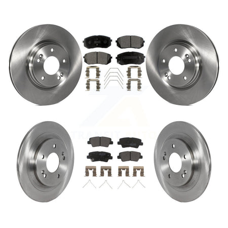 Front Rear Brake Rotor Semi-Metallic Pad Kit For Hyundai Kona With Electric Parking K8F-103875