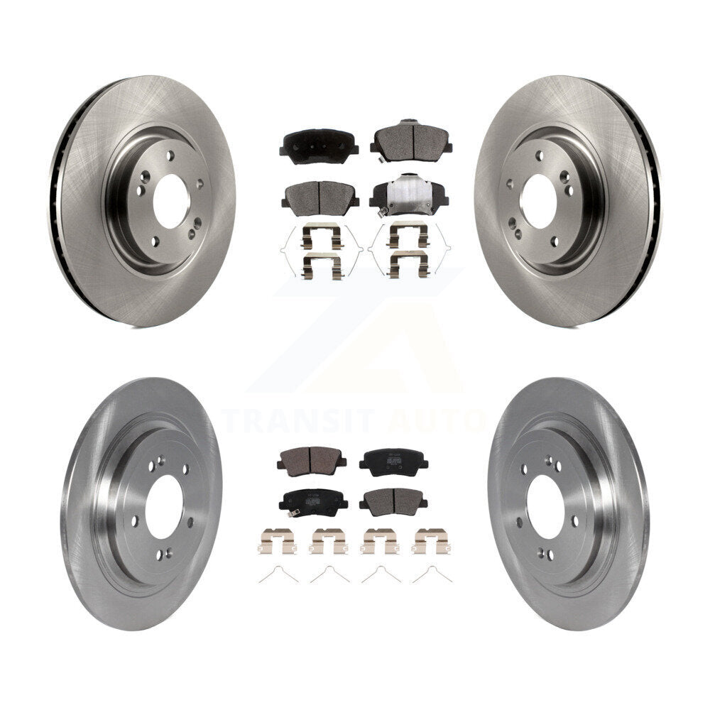 Front Rear Disc Brake Rotors And Semi-Metallic Pads Kit For 2019-2020 Hyundai Nexo K8F-103889