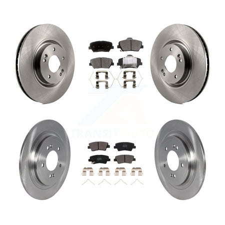 Front Rear Disc Brake Rotors And Semi-Metallic Pads Kit For 2019-2020 Hyundai Nexo K8F-103889