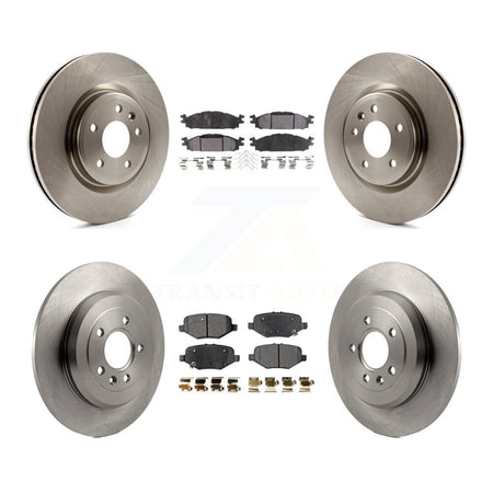 Front Rear Brake Rotors Semi-Metallic Pad Kit For Ford Explorer Without Heavy Duty Brakes K8F-103890