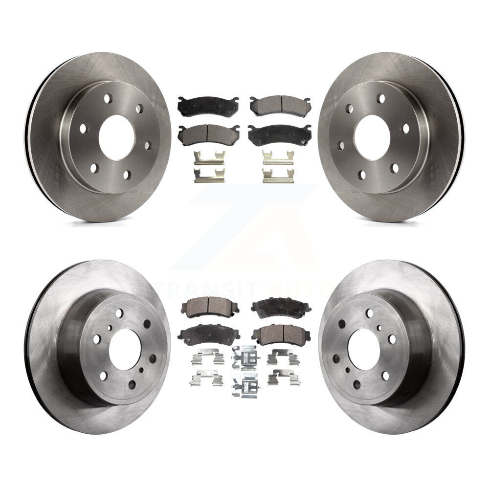 Front Rear Disc Brake Rotors And Semi-Metallic Pads Kit For GMC Sierra 1500 Classic K8F-103894