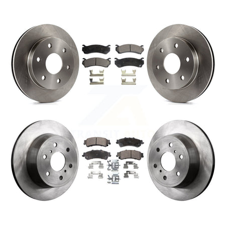 Front Rear Disc Brake Rotors And Semi-Metallic Pads Kit For GMC Sierra 1500 Classic K8F-103894