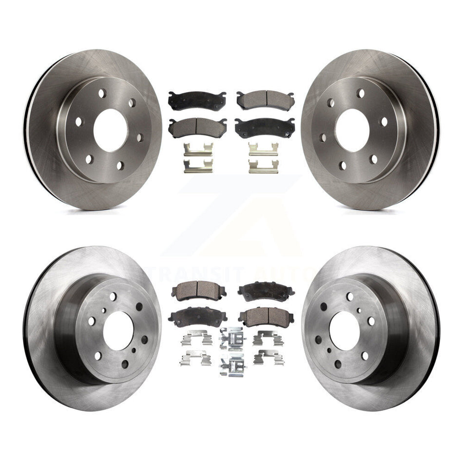 Front Rear Disc Brake Rotors And Semi-Metallic Pads Kit For GMC Sierra 1500 Classic K8F-103894