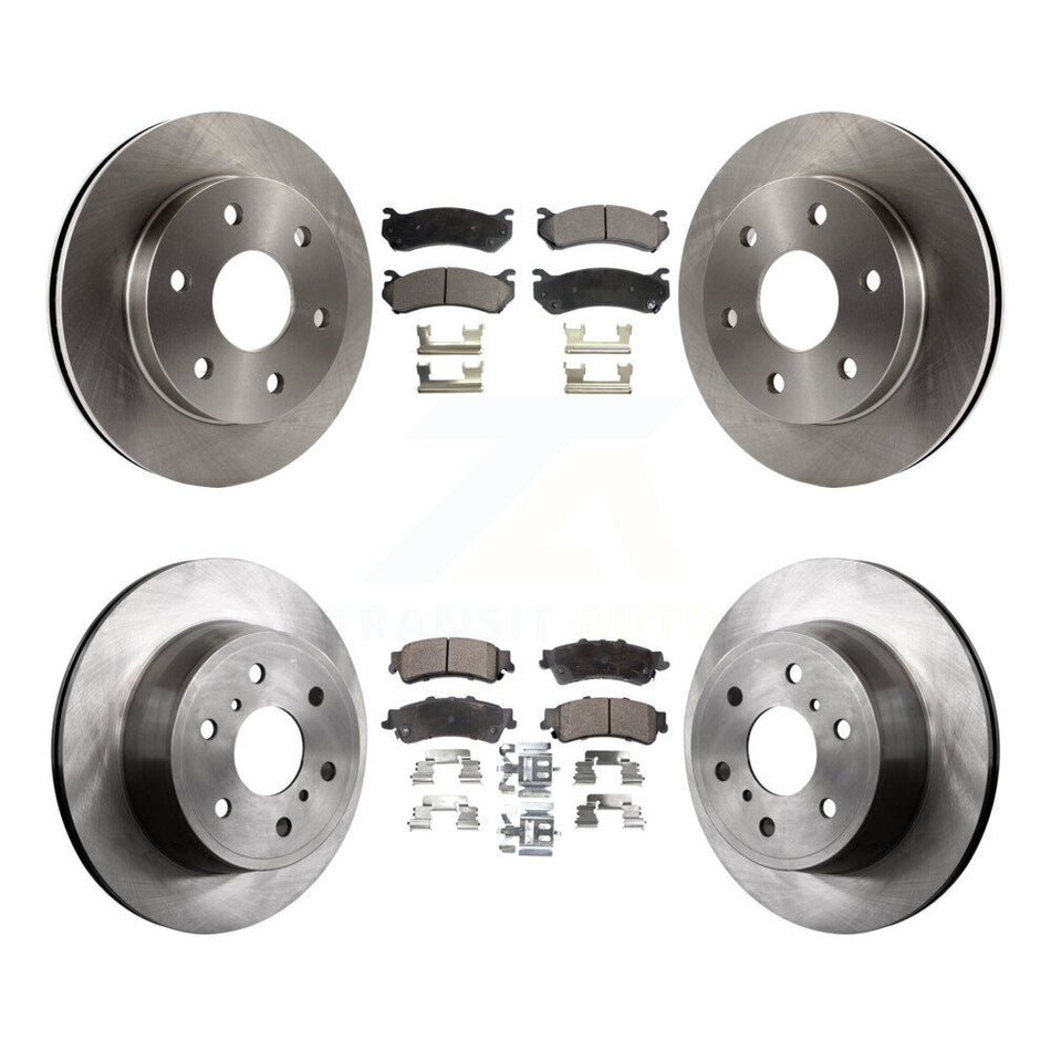 Front Rear Disc Brake Rotors And Semi-Metallic Pads Kit For GMC Sierra 1500 Classic K8F-103894