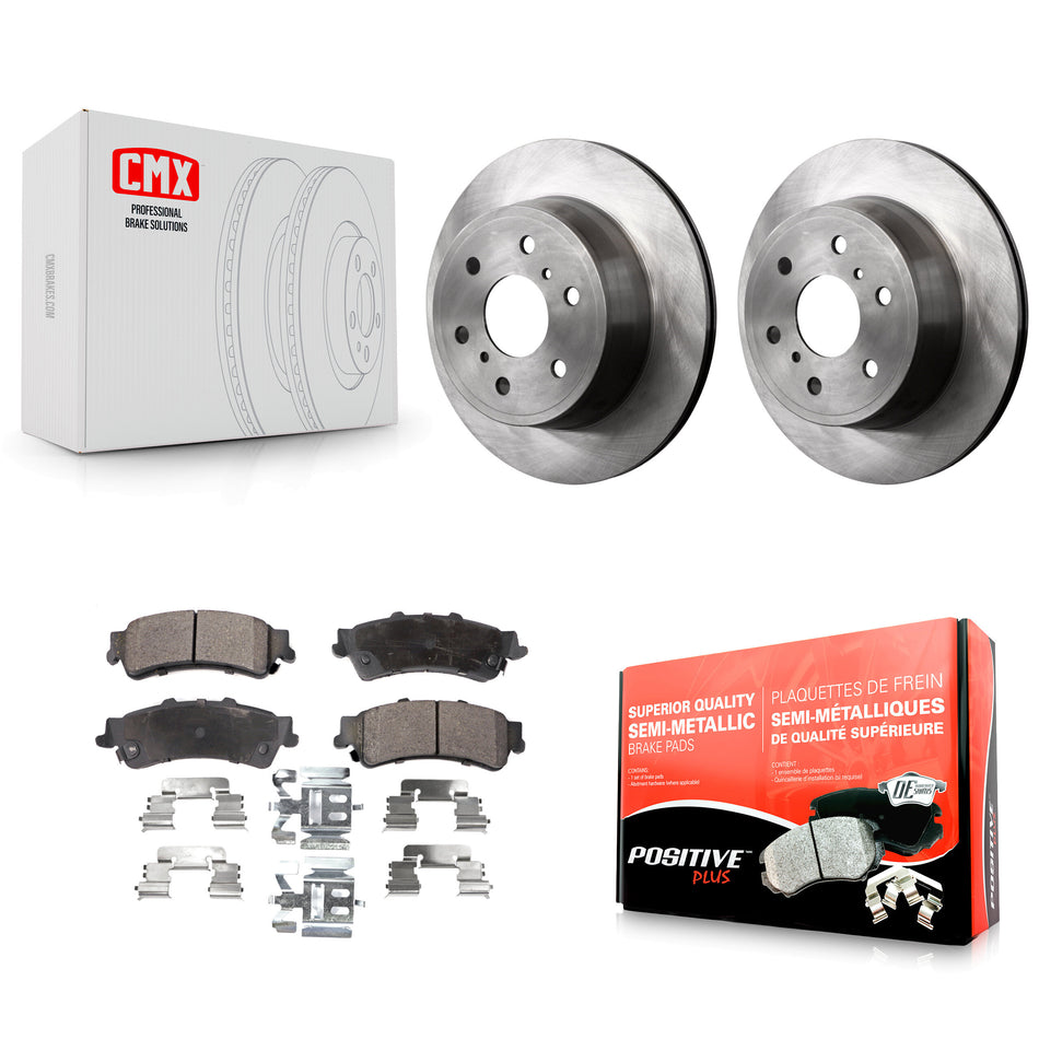 Rear Disc Brake Rotors And Semi-Metallic Pads Kit For GMC Sierra 1500 Classic K8F-103899