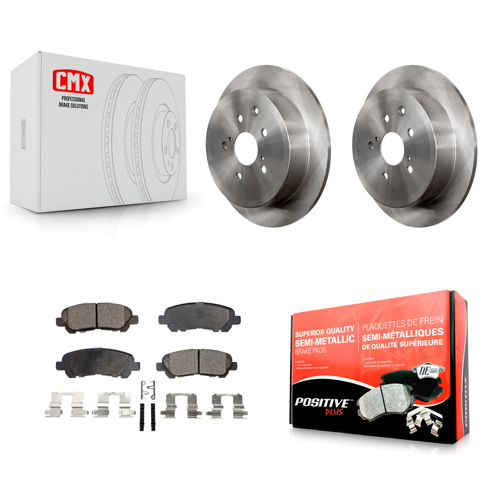 Rear Disc Brake Rotors And Semi-Metallic Pads Kit For Toyota Highlander K8F-103904