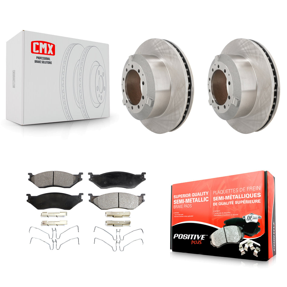 Front Brake Rotor Semi-Metallic Pad Kit For International TerraStar IC Corporation AE Bus K8F-103920