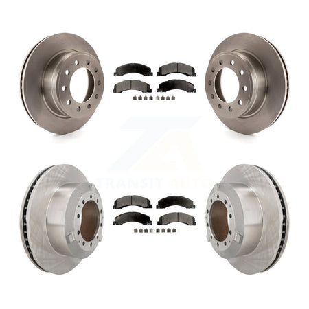 Front Rear Brake Rotor Semi-Metallic Pad Kit For Ram Dodge Sterling Truck 4500 5500 45 55 K8F-103936