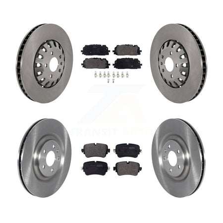 Front Rear Disc Brake Rotors And Semi-Metallic Pads Kit For 2019 Audi Q8 A8 Quattro K8F-103943
