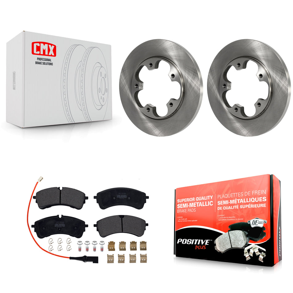 Rear Disc Brake Rotors Semi-Metallic Pad Kit For Ford Transit-250 Transit-150 Transit-350 K8F-103946
