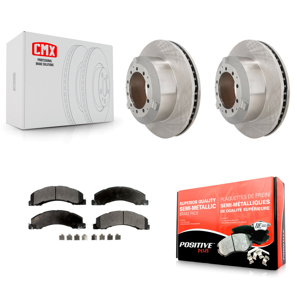 Rear Brake Rotor & Semi-Metallic Pad Kit For Ram Dodge Sterling Truck 4500 5500 Bullet 45 K8F-103949