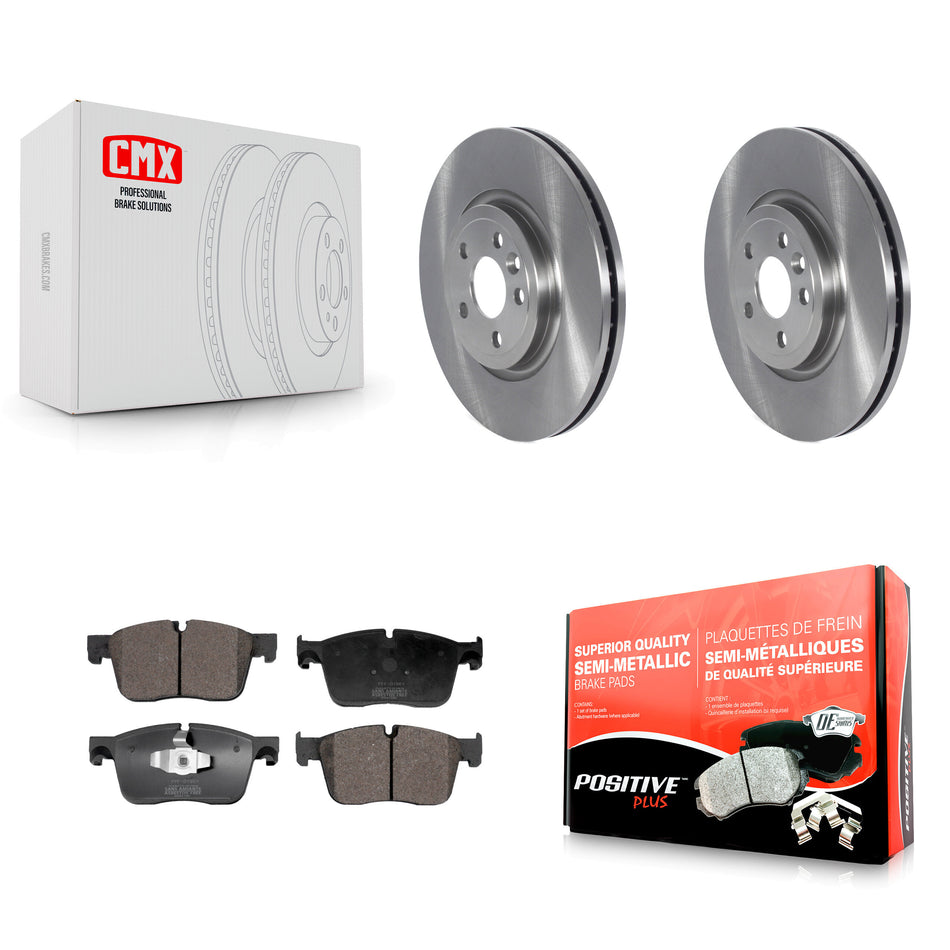 Front Brake Rotor Semi-Metallic Pad Kit For Jaguar F-Pace With 350mm Diameter K8F-103962