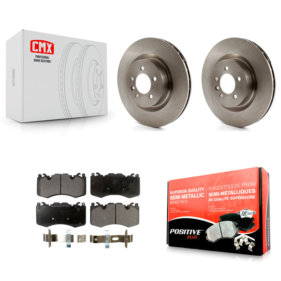 Front Disc Brake Rotors And Semi-Metallic Pads Kit For 2016 Land Rover Range 3.0L K8F-103969