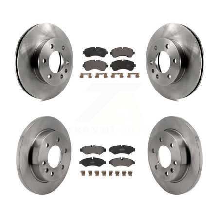 Front Rear Brake Rotors & Semi-Metallic Pad Kit For Mercedes-Benz Sprinter 2500 3500 4500 K8F-103979