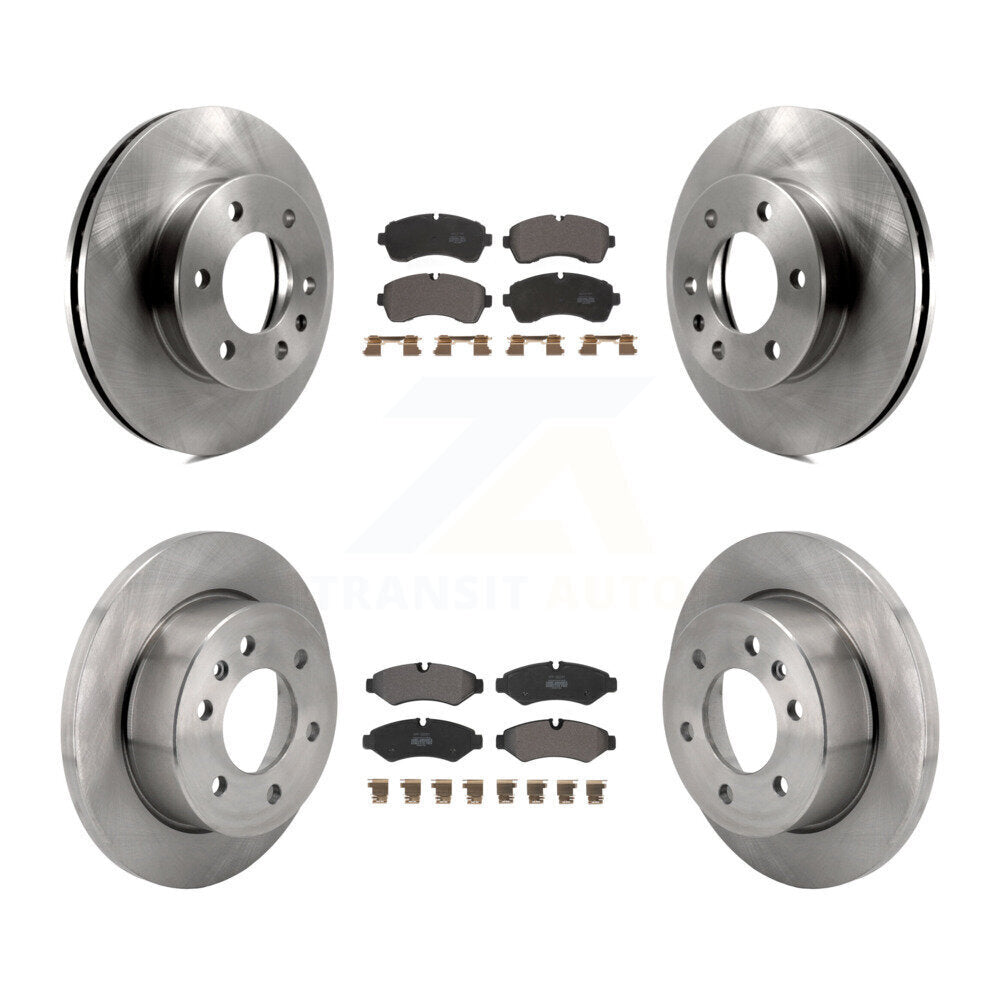 Front Rear Brake Rotors & Semi-Metallic Pad Kit For Mercedes-Benz Sprinter 2500 3500 1500 K8F-103980