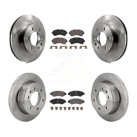 Front Rear Brake Rotors & Semi-Metallic Pad Kit For Mercedes-Benz Sprinter 2500 3500 1500 K8F-103980