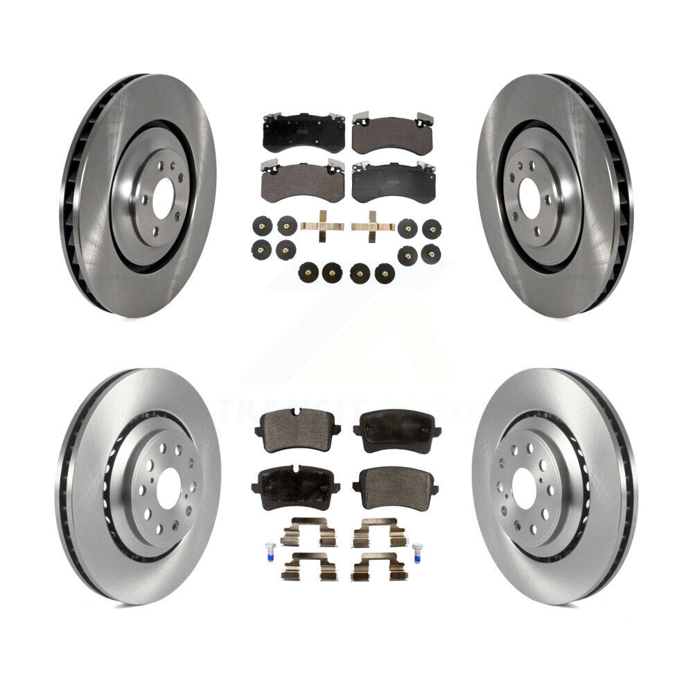 Front Rear Disc Brake Rotors And Semi-Metallic Pads Kit For Audi S8 S7 K8F-103983