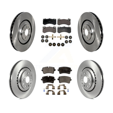 Front Rear Disc Brake Rotors And Semi-Metallic Pads Kit For Audi S8 S7 K8F-103983