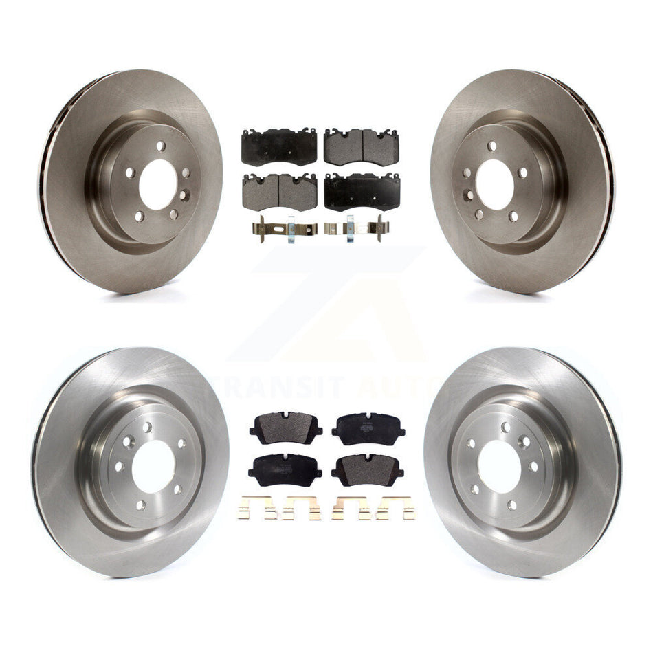 Front Rear Disc Brake Rotors And Semi-Metallic Pads Kit For 2016 Land Rover Range 3.0L K8F-103984