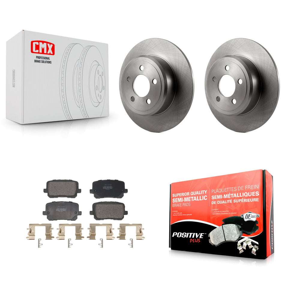 Rear Brake Rotors Semi-Metallic Pad Kit For Dodge Charger With 370mm Diameter Front Rotor K8F-103987