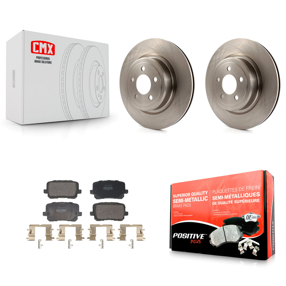 Rear Brake Rotors Semi-Metallic Pad Kit For Dodge Charger With 370mm Diameter Front Rotor K8F-103989