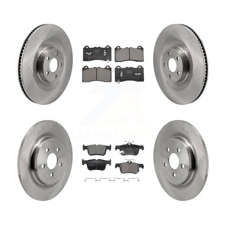 Front Rear Disc Brake Rotors And Semi-Metallic Pads Kit For Ford Mustang Mach-E K8F-104003