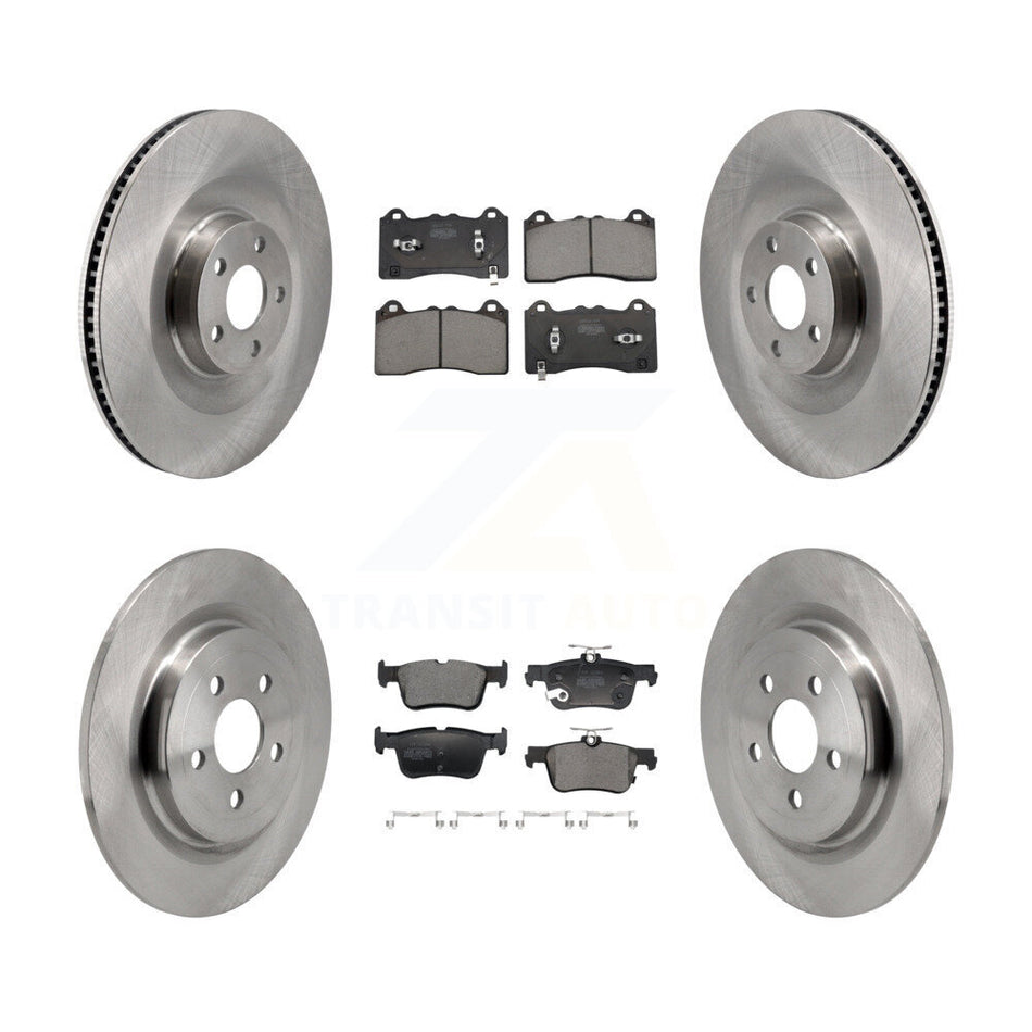 Front Rear Disc Brake Rotors And Semi-Metallic Pads Kit For Ford Mustang Mach-E K8F-104003