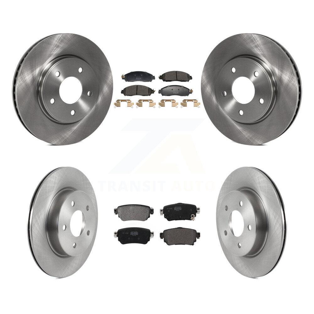 Front Rear Brake Rotors Semi-Metallic Pad Kit For Nissan LEAF With Electric Parking K8F-104010