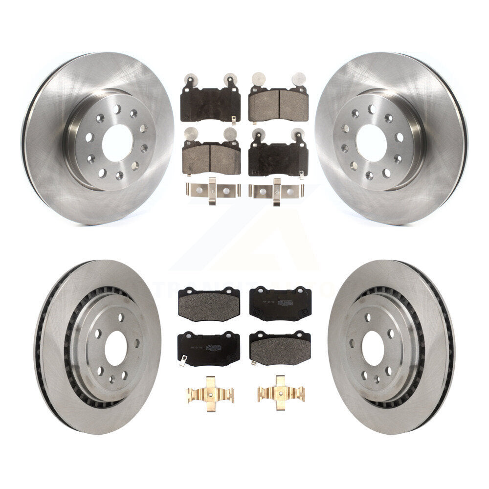 Front Rear Brake Rotor Semi-Metallic Pad Kit For 2016 Chevrolet Camaro With Brembo Brakes K8F-104012