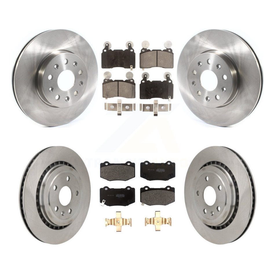 Front Rear Brake Rotor Semi-Metallic Pad Kit For 2016 Chevrolet Camaro With Brembo Brakes K8F-104012