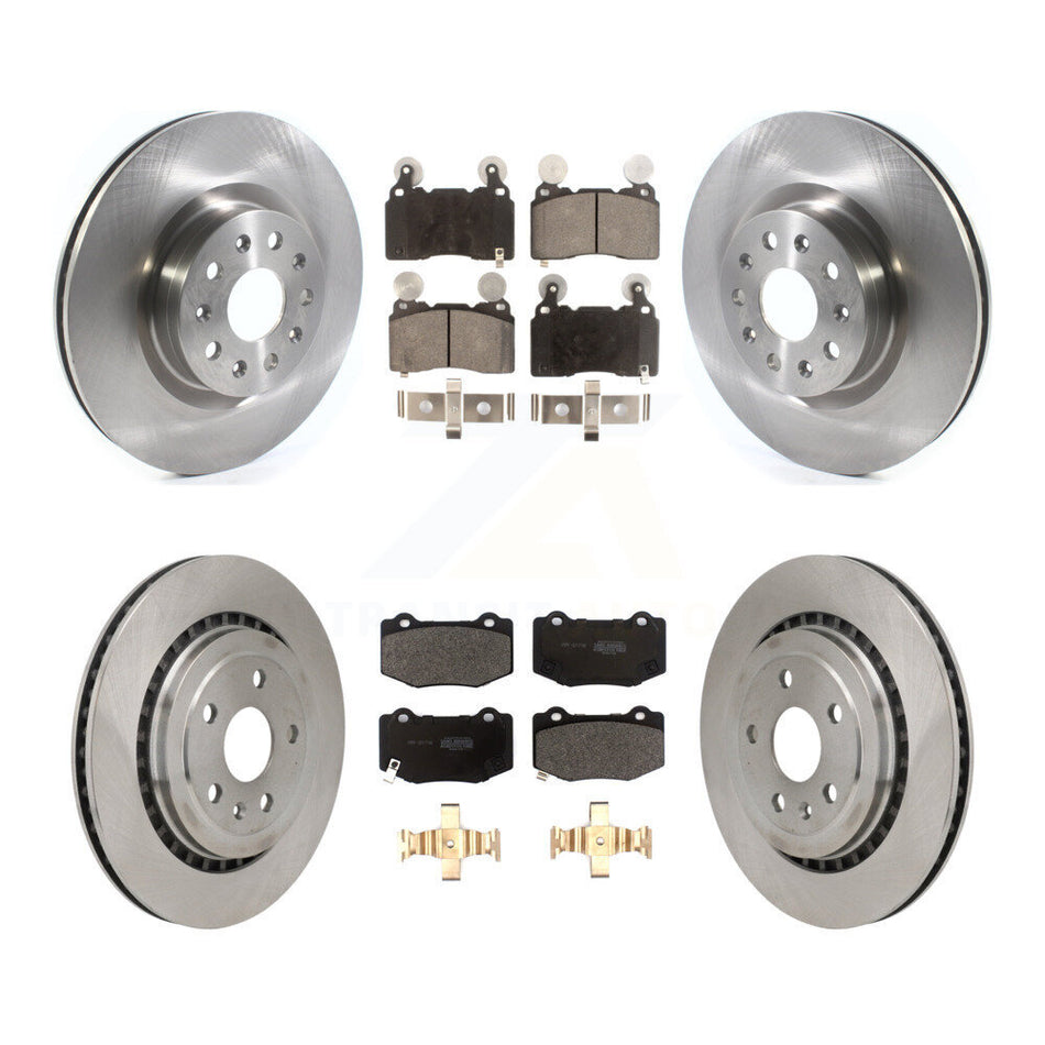 Front Rear Brake Rotor Semi-Metallic Pad Kit For 2016 Chevrolet Camaro With Brembo Brakes K8F-104013