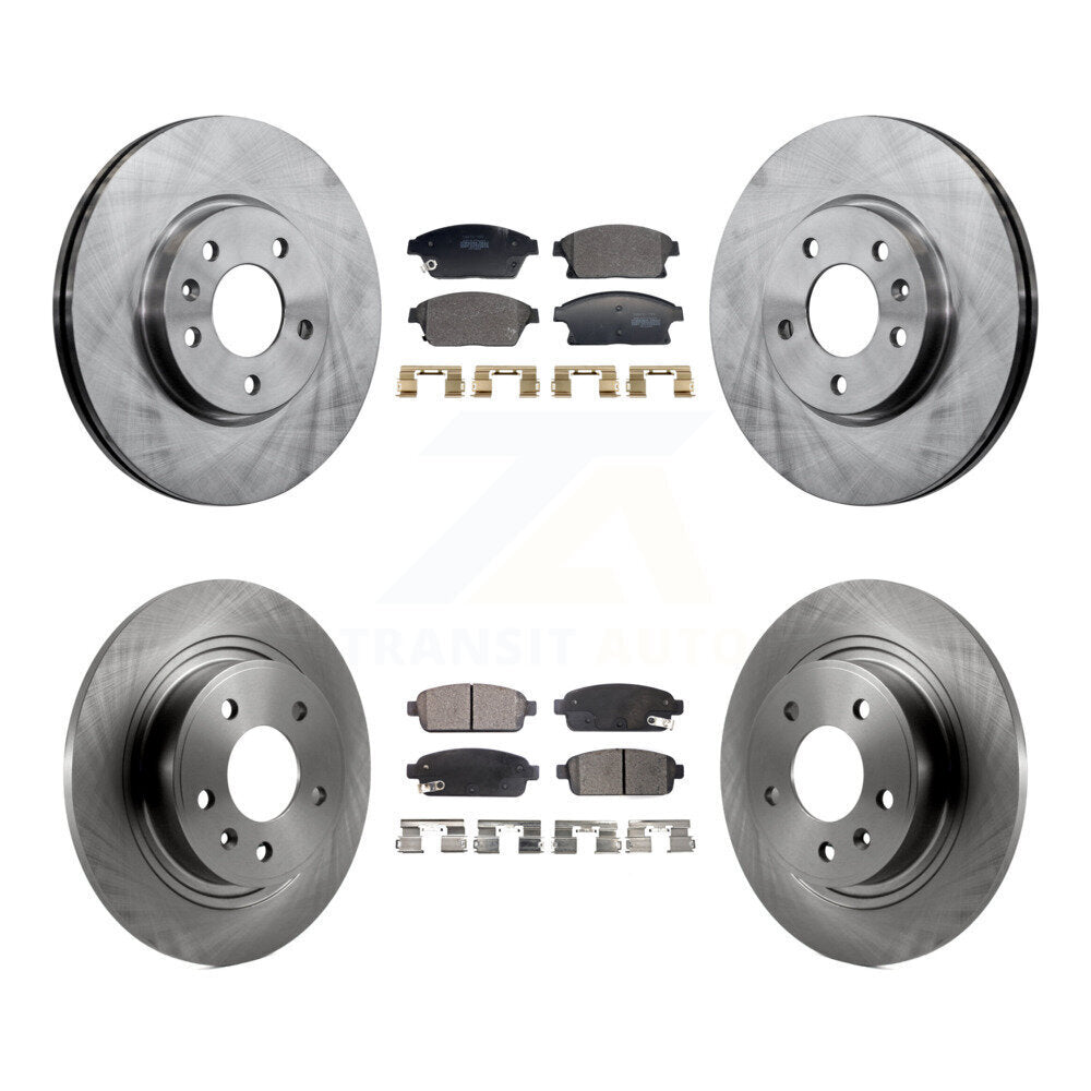 Front Rear Brake Rotor And Semi-Metallic Pad Kit For Chevrolet Cruze Buick Verano Orlando K8F-104017