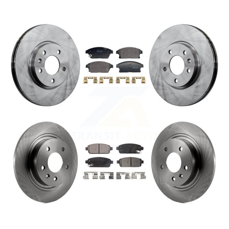 Front Rear Brake Rotor And Semi-Metallic Pad Kit For Chevrolet Cruze Buick Verano Orlando K8F-104017