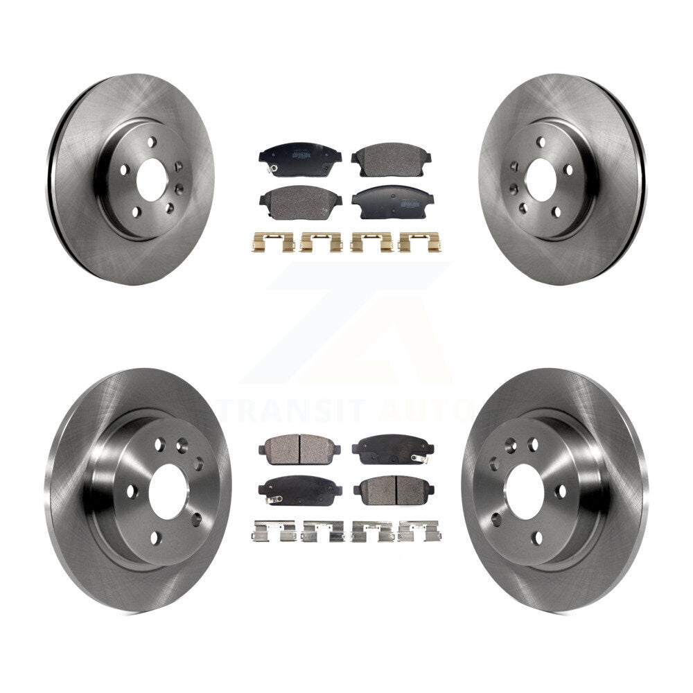 Front Rear Brake Rotors & Semi-Metallic Pad Kit For 2013-2017 Chevrolet Trax Buick Encore K8F-104018