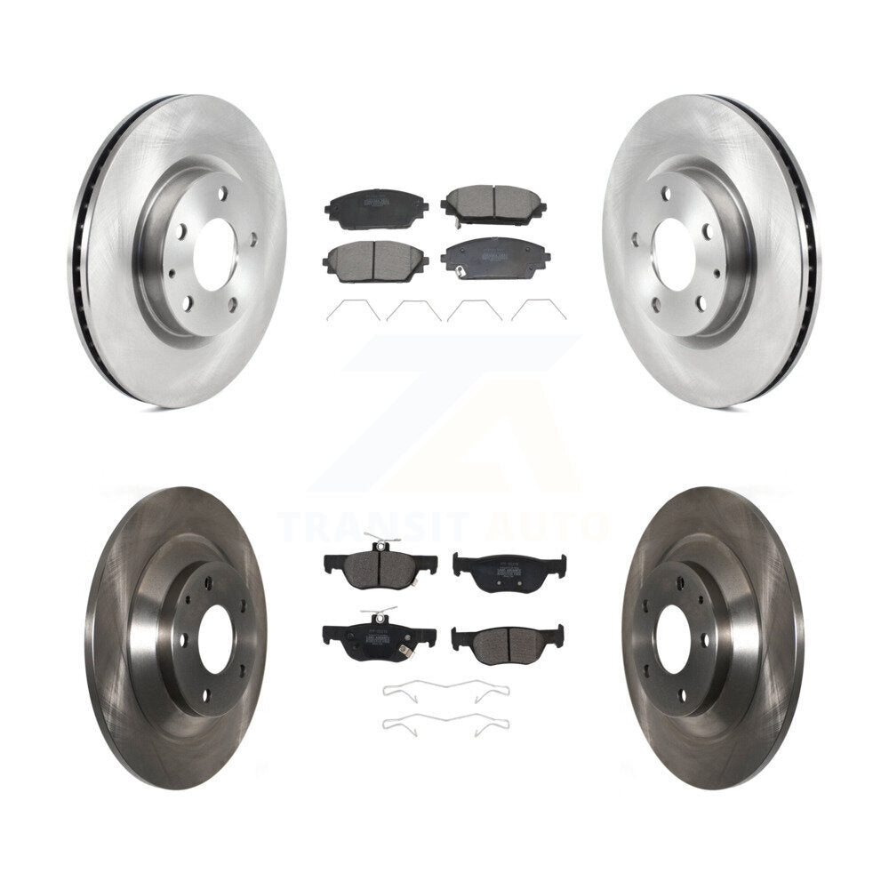Front Rear Disc Brake Rotors And Semi-Metallic Pads Kit For Mazda CX-30 K8F-104035
