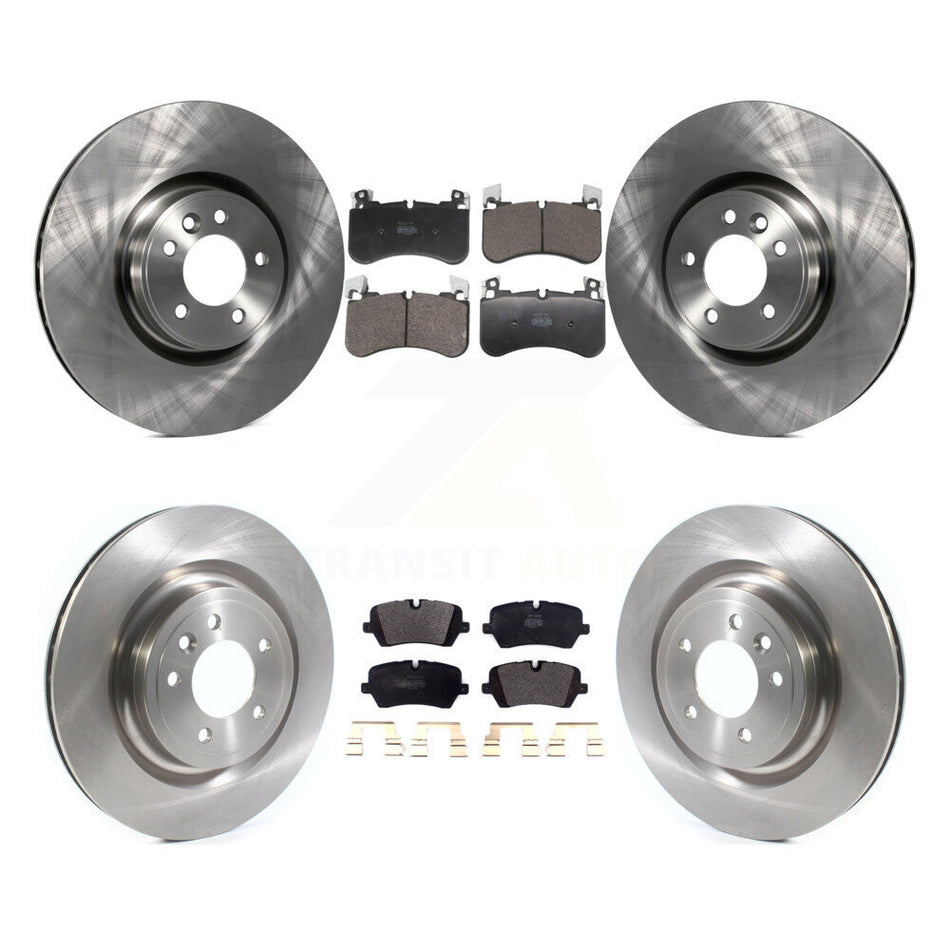 Front Rear Disc Brake Rotors And Semi-Metallic Pads Kit For Land Rover Range K8F-104036
