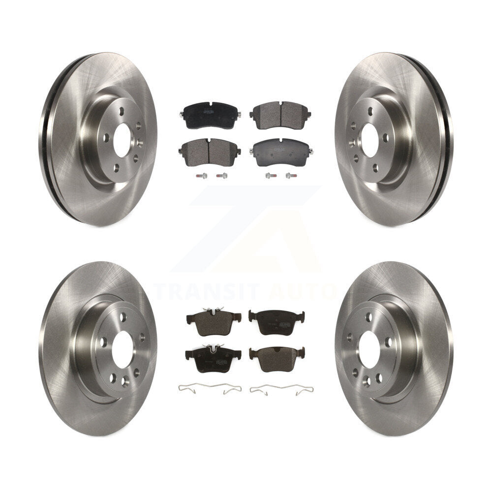 Front Rear Disc Brake Rotors And Semi-Metallic Pads Kit For Jaguar E-Pace K8F-104038